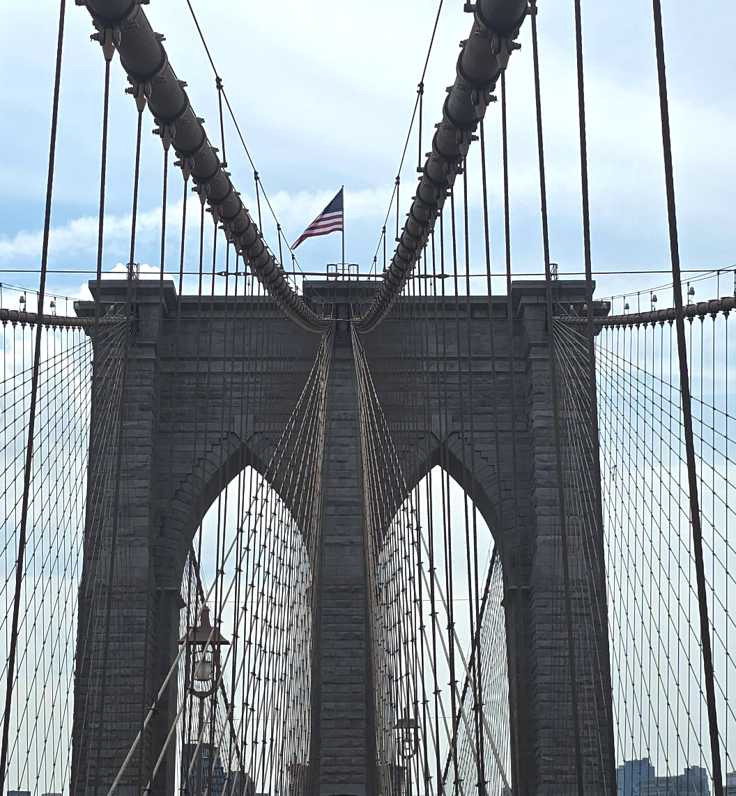 The Brooklyn Bridge’s steel suspension cables